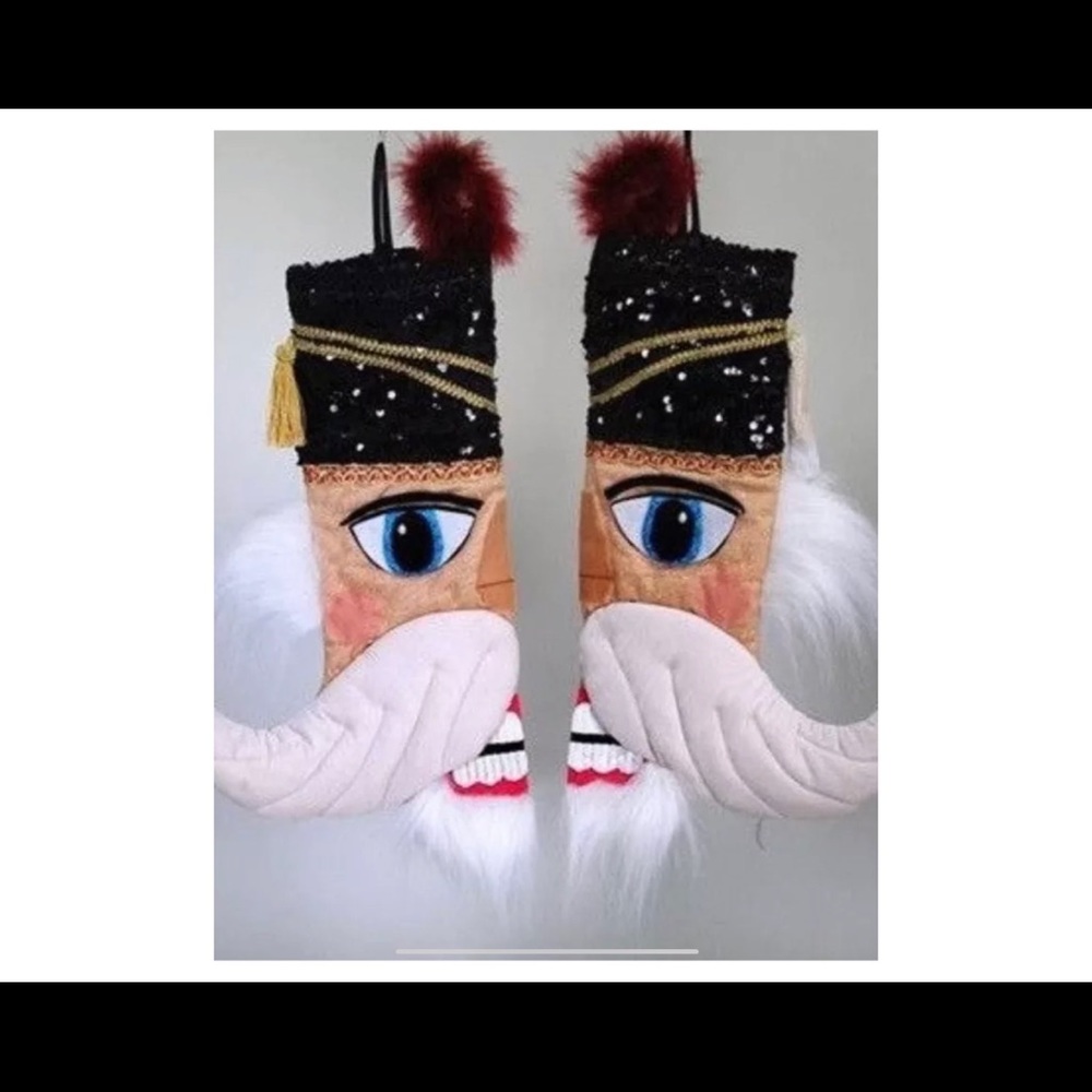Very rare Katherine's Collection Nutcracker Christmas Stocking NEW 19”